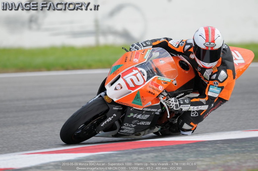 2010-05-09 Monza 0042 Ascari - Superstock 1000 - Warm Up - Nico Vivarelli -  KTM 1190 RC8 R